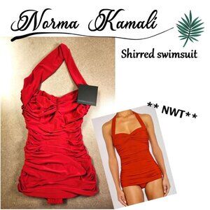 NORMA KAMALI shirred mallet